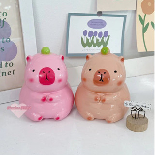 Ống tiết kiệm CHUỘT LANG CAPYBARA MINI (C15xD11xR11) (lỗ tròn/ngang- giao ngẫu nhiên) | TIỆM HEO ĐẤT SODA