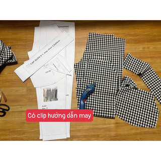 RN561_Rập giấy may quần baggy nữ