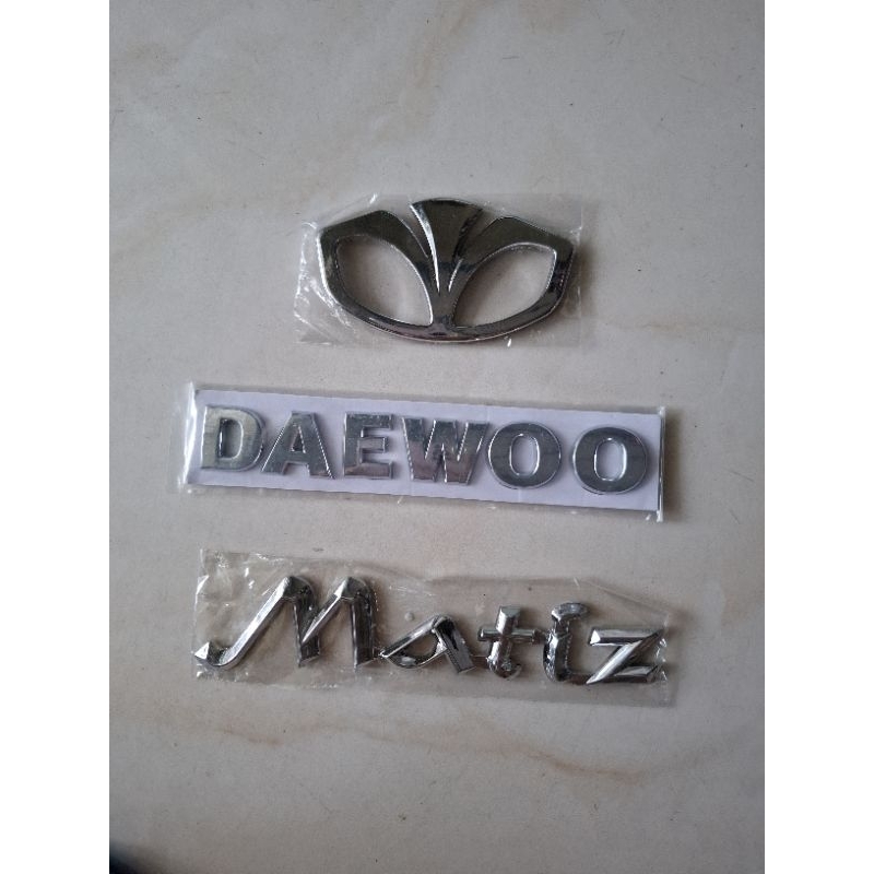 lô gô Daewoo, bộ chữ nổi Daewoo, Matiz giành cho dòng xe hiệu Daewoo