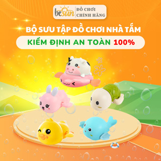 Đồ chơi nhà tắm BESUN rùa vịt cá vặn cót thả bồn bơi trong nước cho bé