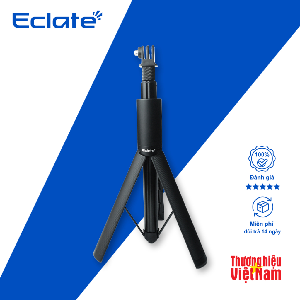 Tay cầm Tripod Eclate 1m2 dành cho Action Camera | Gopro,DJI,Insta360 | ET-01