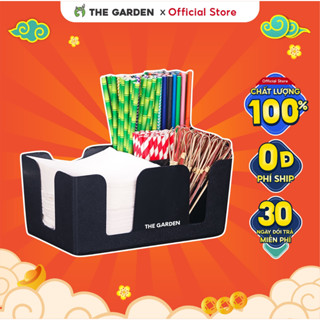 Khay đựng ống hút giấy ăn thìa cà phê chất liệu nhựa siêu bền - THE GARDEN