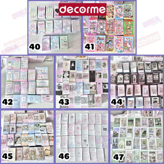Sticker niêm phong Decorme set 30 50 100 tấm phong cách y2k phụ kiện gói hàng đồ gói card dễ thương giấy gói hàng cute