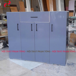 Tủ đựng giày dép nhựa đài loan loại 4 cánh vân gỗ + Tủ nhựa Đài Loan [ Hàng cao cấp ] Miễn phí giao hàng