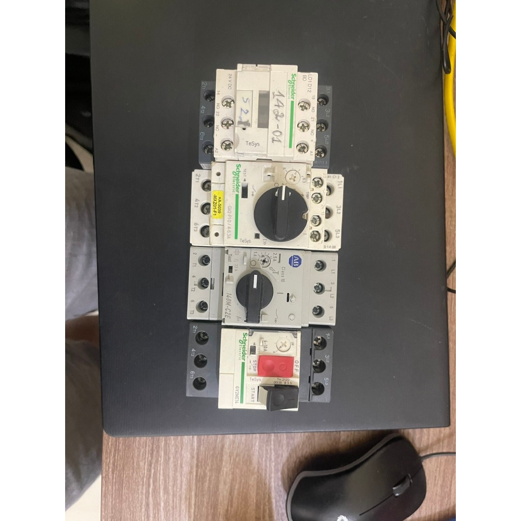 khởi động từ Contactor Schneider LC1D12 BD 220VAC, 24Vac, CB thiết bị bảo vệ động cơ GV2P10, 140M-C2
