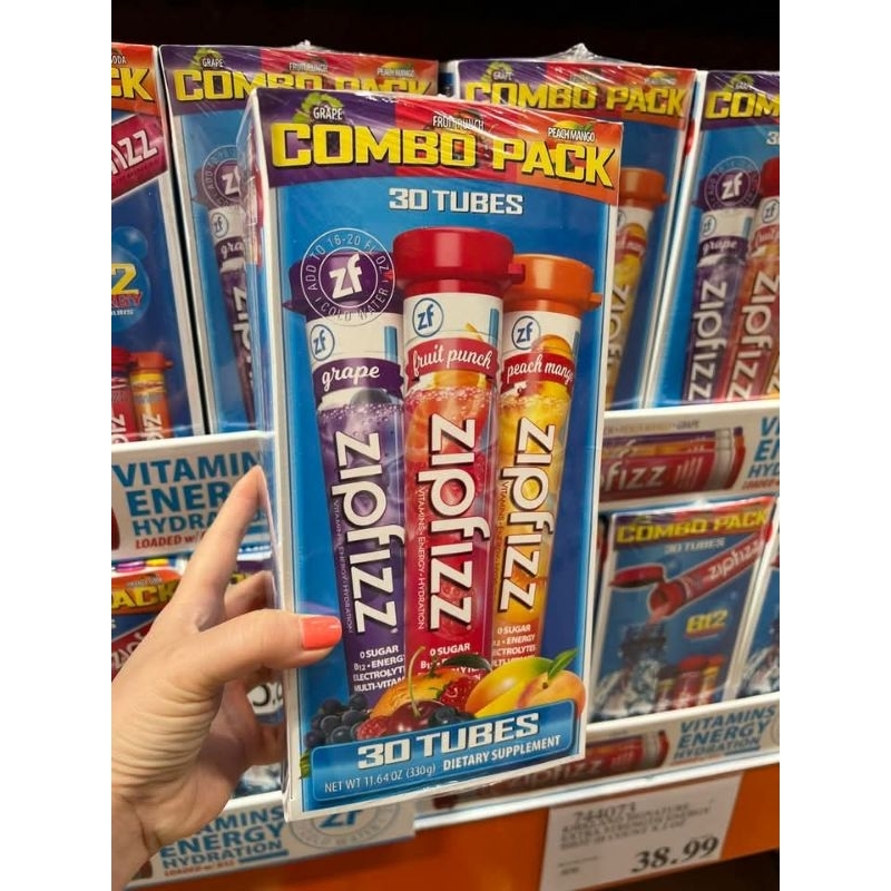 Bột Bổ Sung Năng Lượng Vitamin Zipfizz Healthy Energy Drink Mix B12 hộp 30 ống