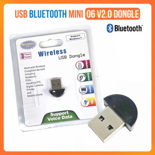 USB Bluetooth Mini 06 v2.0 Cho PC – Nhận Bluetooth Âm Thanh, Hỗ Trợ Loa, Tai Nghe, Bàn Phím,.....