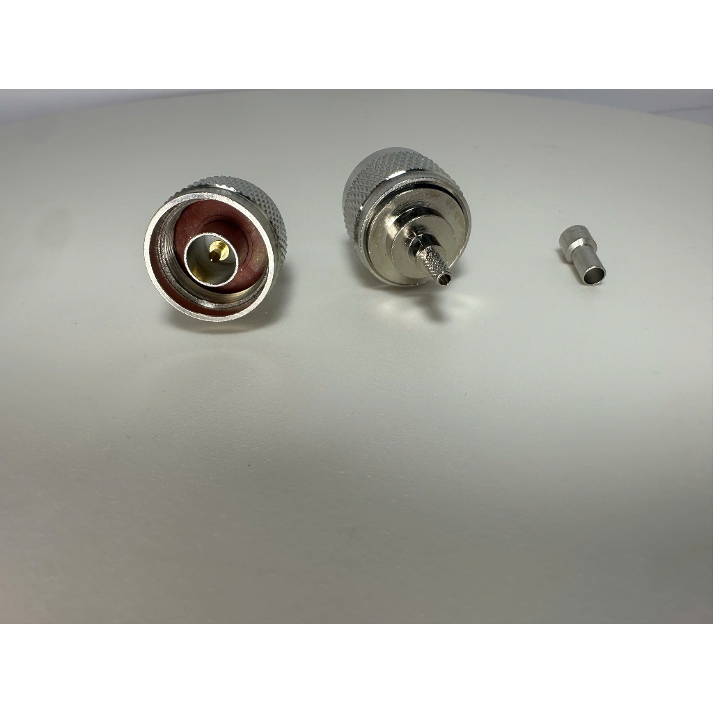Đầu N male đực thẳng nối cáp đồng trục RG59 LMR240