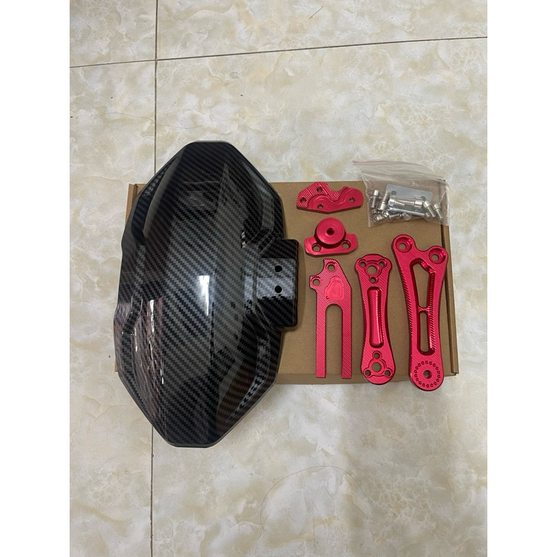 chắn bùn vân carbon ncn v2 gắn xe điện xe máy (loại đẹp)