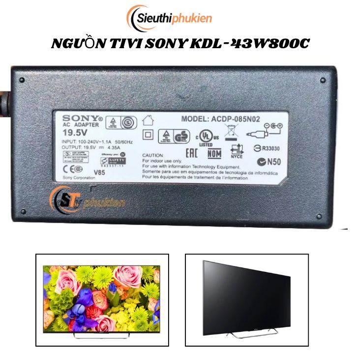 Bộ nguồn cho tivi sony 43inch KDL-43W800C 43W800C 19.5v zin - bảo hành 1 năm