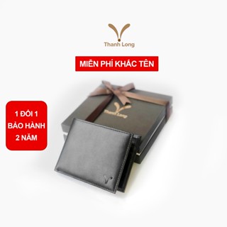 Ví Nam Cao Cấp Khắc Tên Theo Yêu Cầu Honey Thanh Long Leather Da Bò Nappa Thiết Kế Ngăn Khoá Quà Tặng Cho Nam