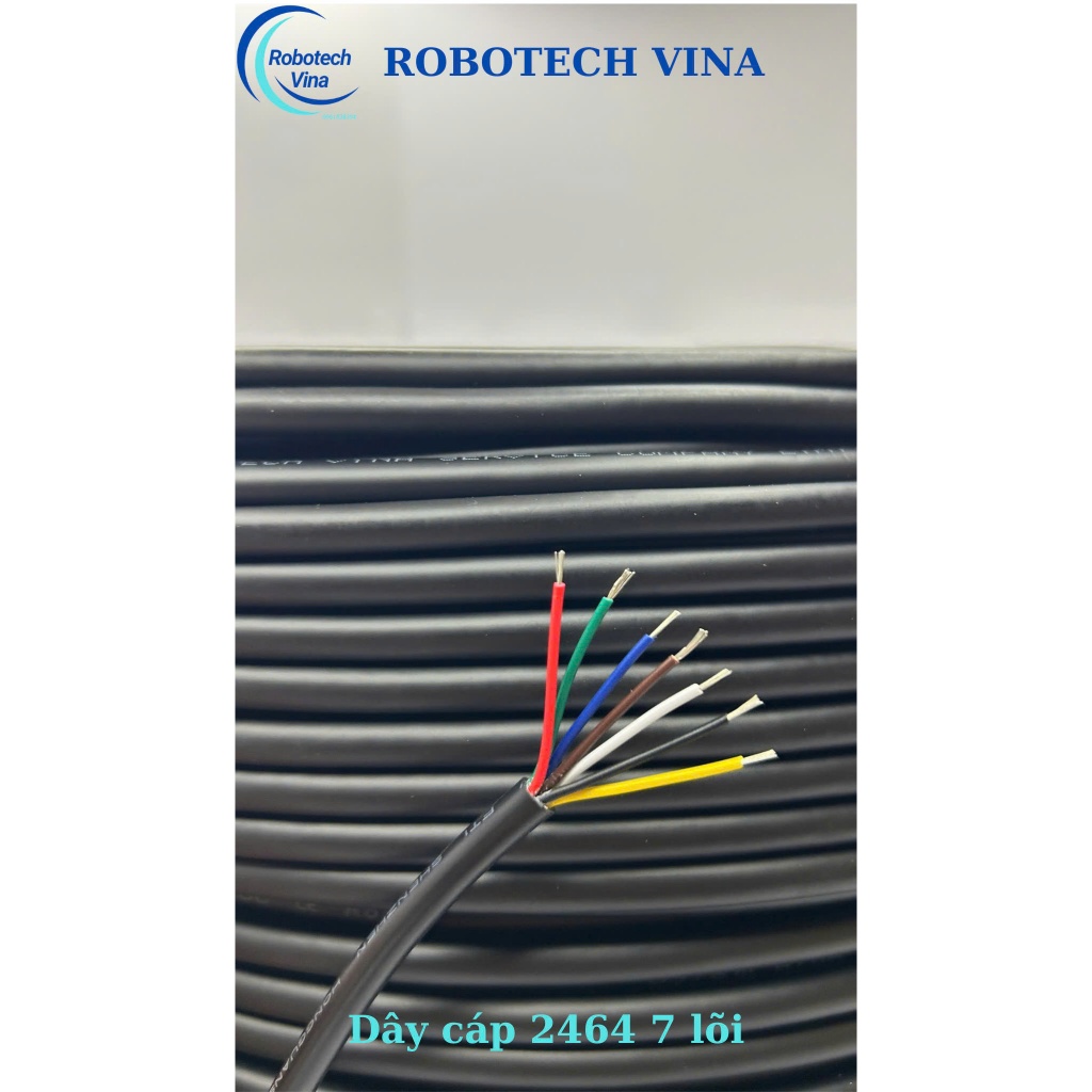 (đơn giá cho 1m) Dây cáp tín hiệu 7 lõi 2464 (18awg, 20awg, 22awg, 24awg, 26awg, 28awg)