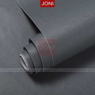 10m Giấy dán tường màu xám vân nhám có keo sẵn , Decal dán tường 10m vân nổi trang trí phòng ngủ đẹp