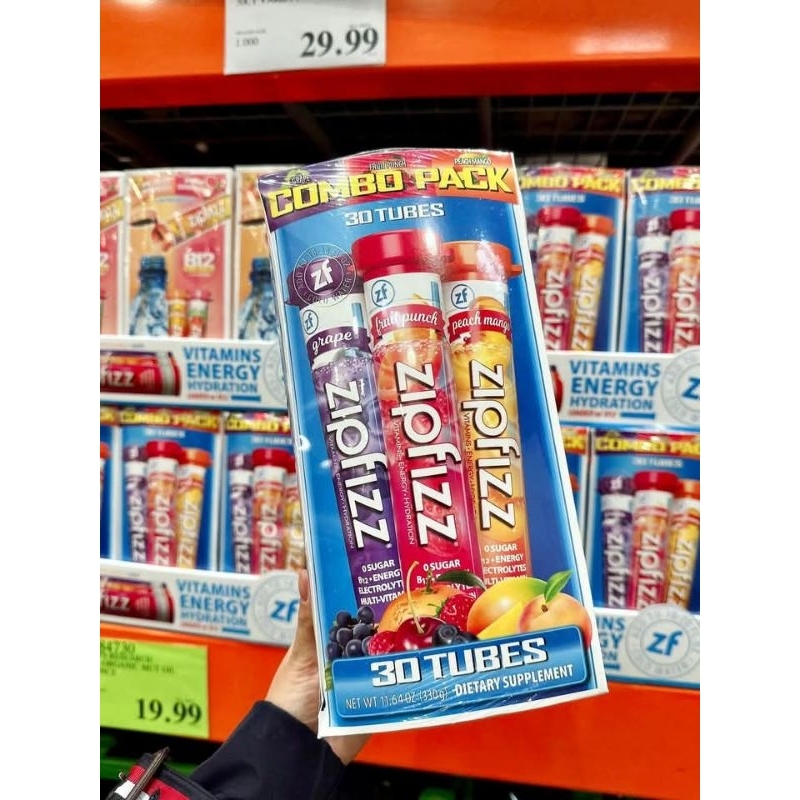 Bột Bổ Sung Năng Lượng Vitamin Zipfizz Healthy Energy Drink Mix B12 hộp 30 ống