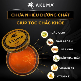 Sáp vuốt tóc, tạo kiểu tóc AKUMA ROYAL POMADE 56g - 116g tạo độ bóng