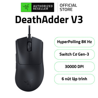 Chuột Razer DeathAdder V3 | Chuột Dây Speedflex Cable | 30000 DPI | Switch Cơ Gen-3 | 6 Nút Lập Trình | 750 IPS | 59g