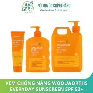 [HOÁ TỐC] Kem Chống Nắng Cao Cấp Úc Woolworths Suncreen Everyday SPF50 100ml | 500ml | 1 lít