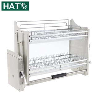  Giá Bát Nâng Hạ Inox 304 HATO Điều Chỉnh Cao Thấp Với Hộp Số Chống Kẹt Kệ Đựng Đồ Nhà Bếp Thông Minh Bảo Hành 12 Tháng 