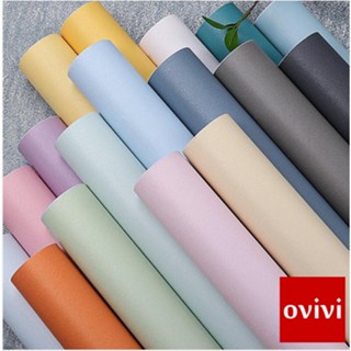 10m Giấy dán tường một màu [GIÁ Sỉ] - 10m decal dán tường màu trơn có keo sẵn thời thượng mới
