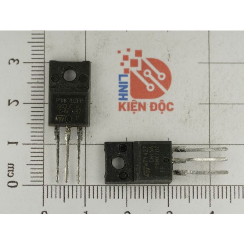 [Combo 5 chiếc] P9NK70ZFP P9NK70 Mosfet kênh N 7.5A 700V TO-220FP tháo máy