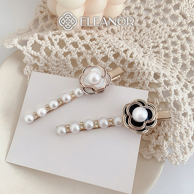 Kẹp tóc nữ Eleanor Accessories hình hoa ngọc trai nhân tạo phụ kiện tóc kẹp tóc mái 9514