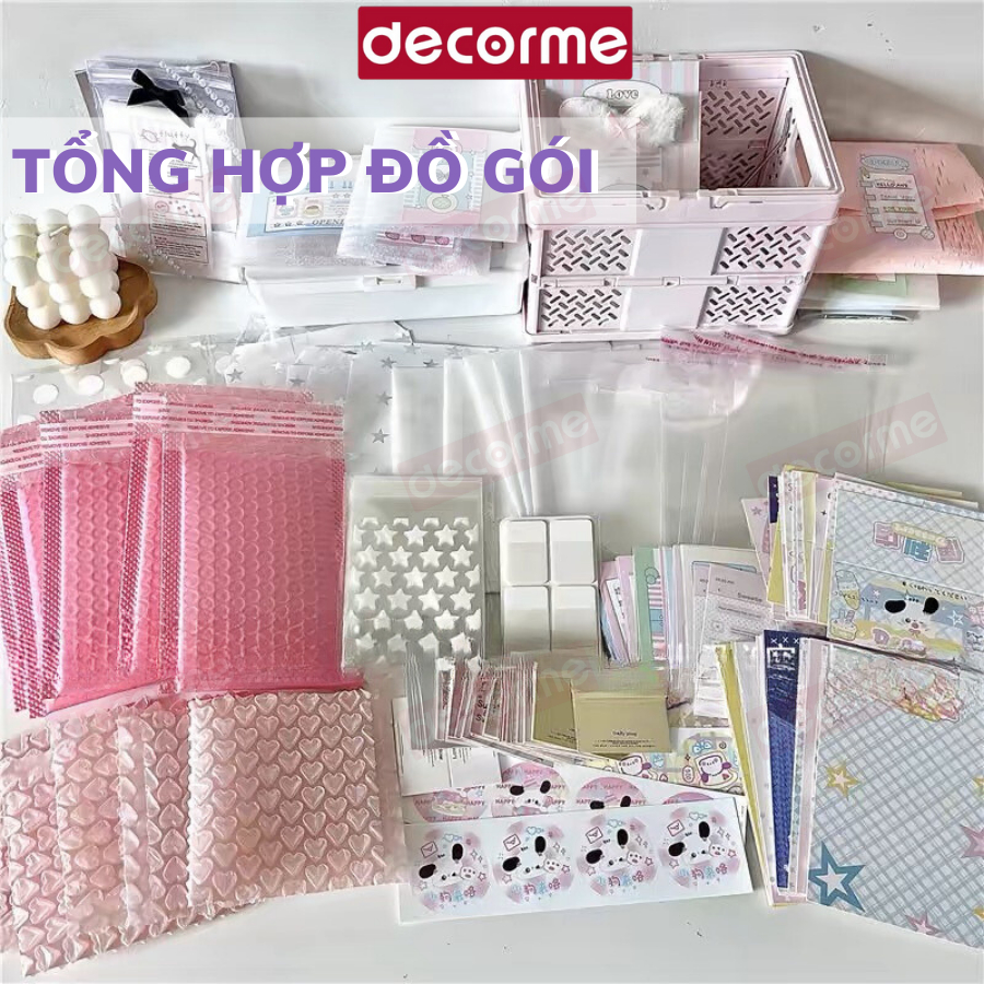 Tổng hợp đồ gói card, đồ gói hàng DecorMe túi đựng card, toploader, sleeve đồ gói card xinh rẻ dễ th