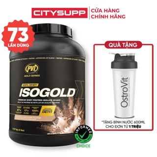 Sữa Tăng Cơ PVL ISO Gold Premium Isolate 100% Whey Protein 5Lbs ( 73 Lần Dùng) | Nhập Khẩu Canada