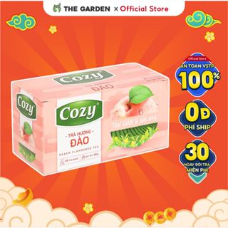 Trà Đào Cozy túi lọc 20 gói x 2g (40gram) THE GARDEN