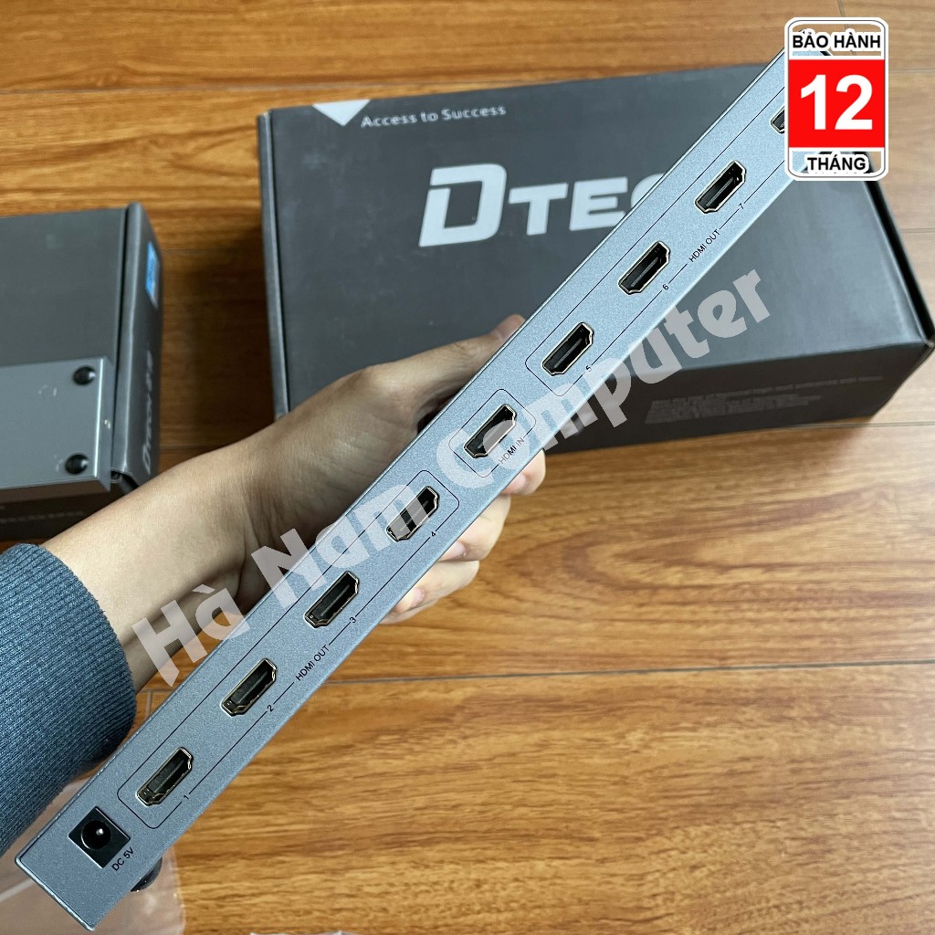 Bộ chia HDMI 1 RA 8 2K 4K DTECH DT-7148B