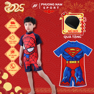 Đồ bơi bé trai họa tiết SUPERMAN đáng yêu cho bé từ 1 tuổi đến size đại