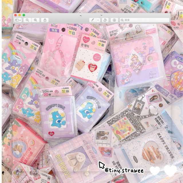 Collect book đựng ảnh/ ID/ card Daiso Hàn chính hãng | Tiny Strawee