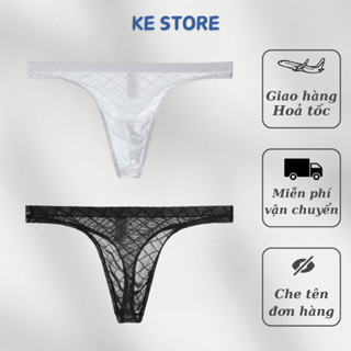  Quần Lót Lọt Khe Nam Lưới Siêu Mỏng Trong Suốt Sexy KE STORE Sịp Lọt Khe Nam Gợi Cảm Vải Mềm Mịn LK05 