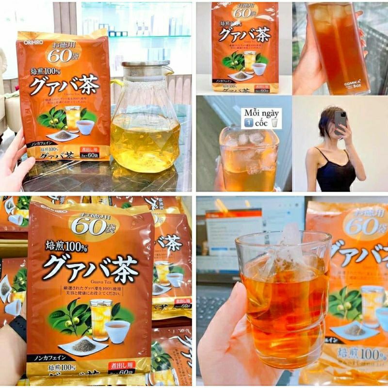 Trà Ổi Giảm Cân Orihiro Guava Tea Nhật Bản 60 gói