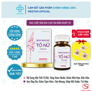 Sâm Nhung Tố Nữ Tuệ Linh - Làm Đẹp Da, Giảm Thâm Nám, Chống Lão Hóa Da, Bổ Sung Nội Tiết Tố Nữ