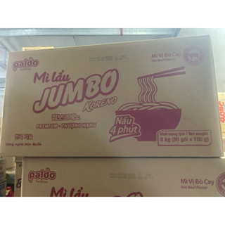 Thùng 80 Gói Mì Lẩu Thái Koreno zimbo vị kim chi vị bò cay [ Date Mới ]