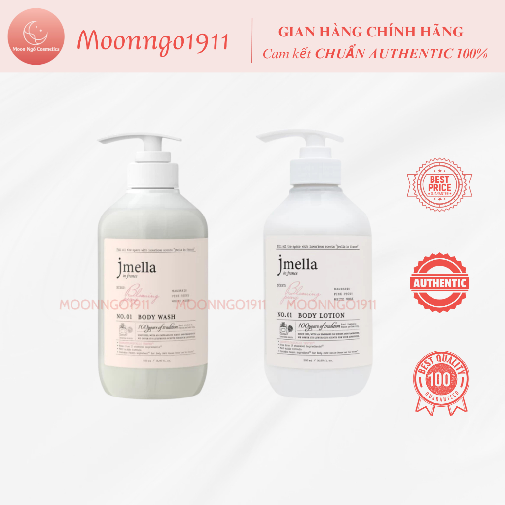 Sữa tắm /Bodylotion/Dầu gội hương nước hoa Jmella In France