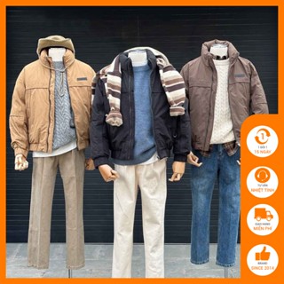 Áo khoác phao lông vũ nam Độc menswear form rộng dày dặn, giữ ấm tốt - KP15