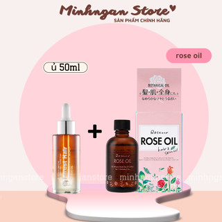 [SĂN SALE] Combo Dầu dưỡng Rose Oil Botanical Nhật Bản và Dầu ủ Forest Hair Rosemary Oil siêu phục hồi và kích mọc tóc