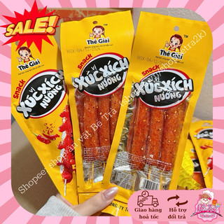 (Combo 10 gói) Snack hình xúc xích nướng cay cay, combo ăn vặt