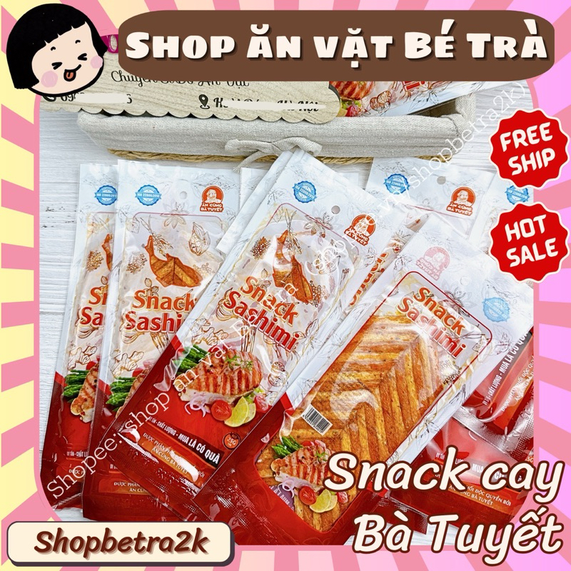 Snack cay sashimi, ăn vặt Bà Tuyết, đồ ăn vặt 1k, ăn vặt giá rẻ