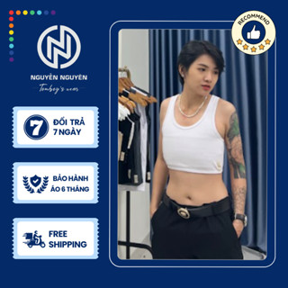  Áo Nịt Ngực Tròng Cổ Tomboy Gen Thun Viền Nhỏ Không Gài Thể Thao Nữ Ba Thun Trơn Bigsize Nguyễn Nguyên Tomboy's Wear 