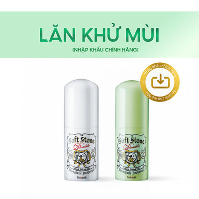 Lăn Khử Mùi Đá Khoáng Cho Bà Bầu Soft Stone (Sản xuất tại Nhật Bản)