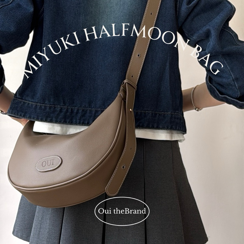 [ Tặng Charm Da ] 𝗠𝗶𝘆𝘂𝗸𝗶 みゆき 𝗛𝗮𝗹𝗳𝗺𝗼𝗼𝗻 𝗕𝗮𝗴 - Túi form Mặt Trăng MIYUKI ( Ouithebrand ) | BigBuy360 - bigbuy360.vn