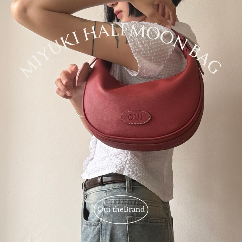 [ Tặng Charm Da ] 𝗠𝗶𝘆𝘂𝗸𝗶 みゆき 𝗛𝗮𝗹𝗳𝗺𝗼𝗼𝗻 𝗕𝗮𝗴 - Túi form Mặt Trăng MIYUKI ( Ouithebrand ) | BigBuy360 - bigbuy360.vn