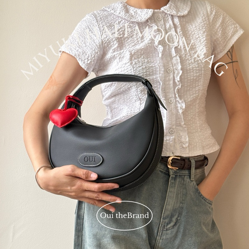 [ Tặng Charm Da ] 𝗠𝗶𝘆𝘂𝗸𝗶 みゆき 𝗛𝗮𝗹𝗳𝗺𝗼𝗼𝗻 𝗕𝗮𝗴 - Túi form Mặt Trăng MIYUKI ( Ouithebrand ) | BigBuy360 - bigbuy360.vn