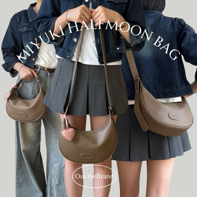 [ Tặng Charm Da ] 𝗠𝗶𝘆𝘂𝗸𝗶 みゆき 𝗛𝗮𝗹𝗳𝗺𝗼𝗼𝗻 𝗕𝗮𝗴 - Túi form Mặt Trăng MIYUKI ( Ouithebrand ) | BigBuy360 - bigbuy360.vn