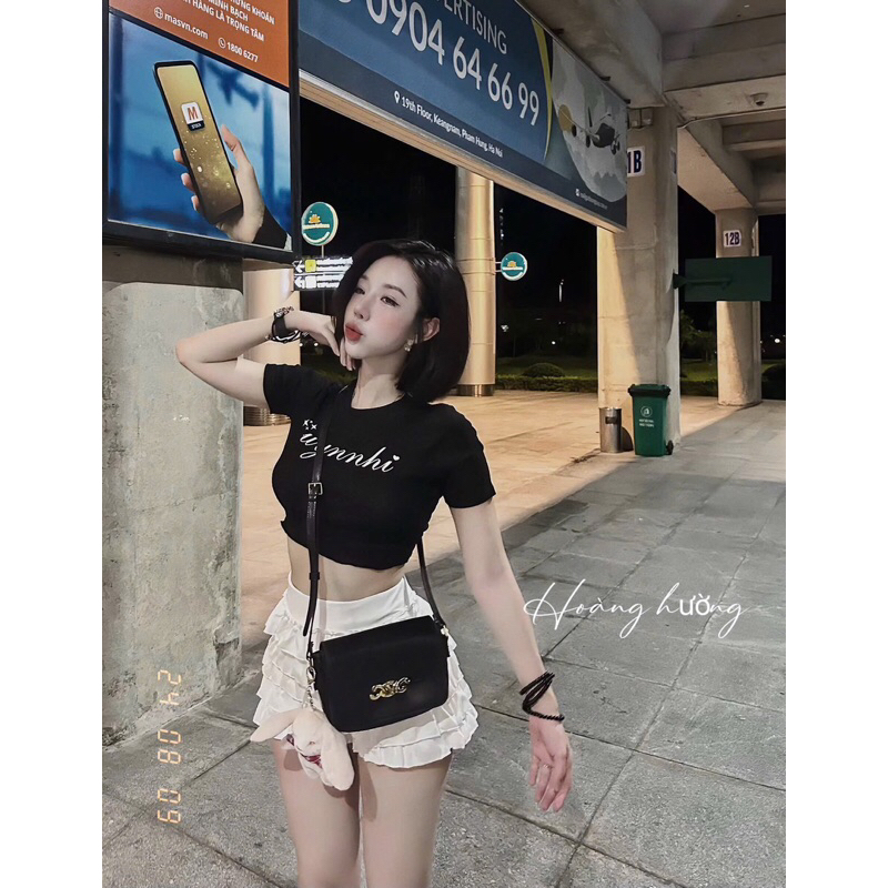 set áo crt phối chân váy ngắn