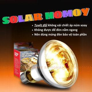  ĐÈN SOLAR MẶT TRỜI 3IN1 UVA + UVB CHÍNH HÃNG NOMOY DÀNH CHO BÒ SÁT RỒNG NAM MỸ RÙA SULCATA RỒNG ÚC 