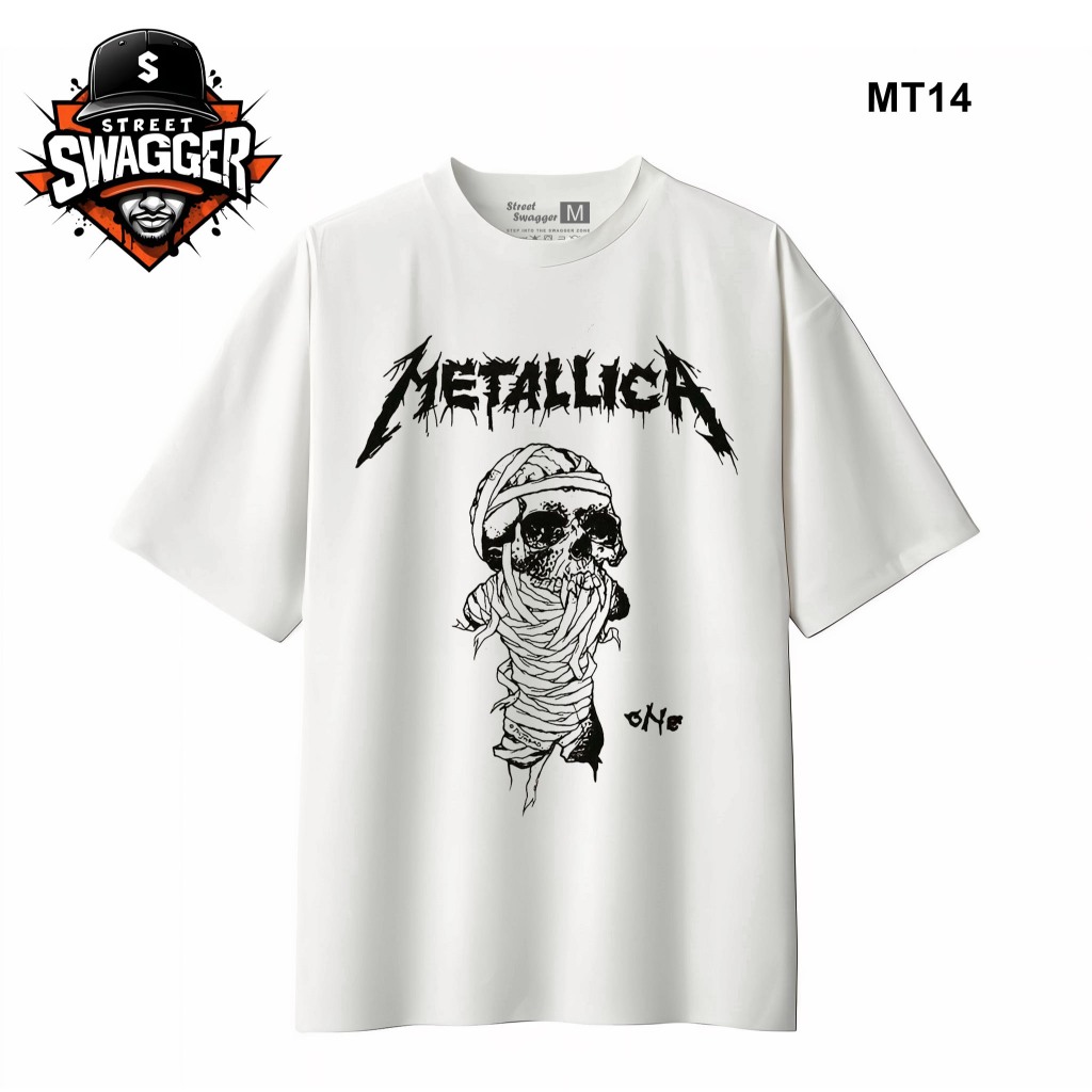 Street Swagger Brand Tổng hợp các mẫu áo thun trắng Metallica, áo phông Rock Band cực chất MT14