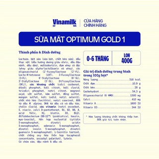 (HSD T11-2027) (Có Tích Điểm) Sữa Bột Vinamilk Optimum Colos/ Optimum Gold 1 350g/ 400g.